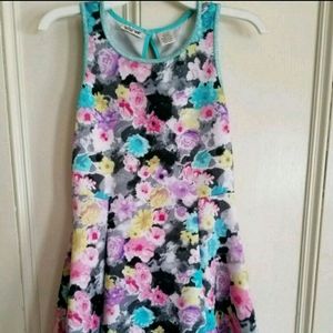 Scooter Brown Girls size 14 floral dress